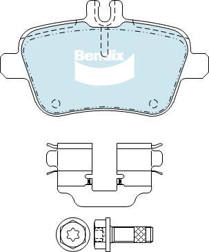 BENDIX DB2318 EURO+ - Bremžu uzliku kompl., Disku bremzes autodraugiem.lv