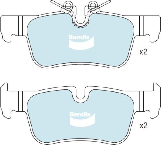 BENDIX DB2385 EURO+ - Bremžu uzliku kompl., Disku bremzes autodraugiem.lv