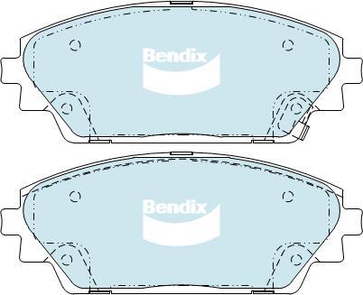 BENDIX DB2330 GCT - Bremžu uzliku kompl., Disku bremzes autodraugiem.lv