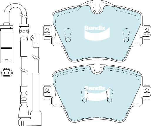 BENDIX DB2377 EURO+ - Bremžu uzliku kompl., Disku bremzes autodraugiem.lv