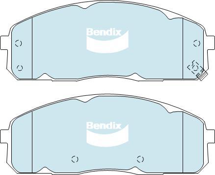 BENDIX DB2249 GCT - Bremžu uzliku kompl., Disku bremzes autodraugiem.lv