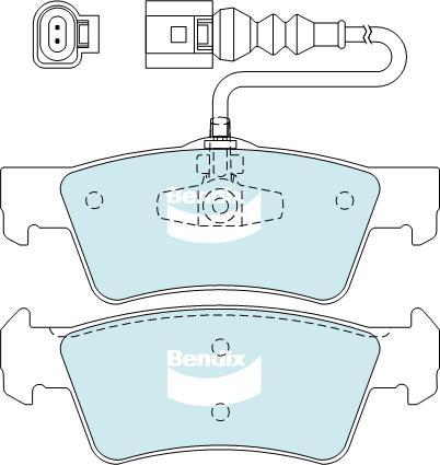 BENDIX DB2201 EURO+ - Bremžu uzliku kompl., Disku bremzes autodraugiem.lv