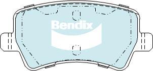 BENDIX DB2234 EURO+ - Bremžu uzliku kompl., Disku bremzes autodraugiem.lv