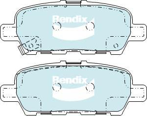 BENDIX DB2278 GCT - Bremžu uzliku kompl., Disku bremzes autodraugiem.lv