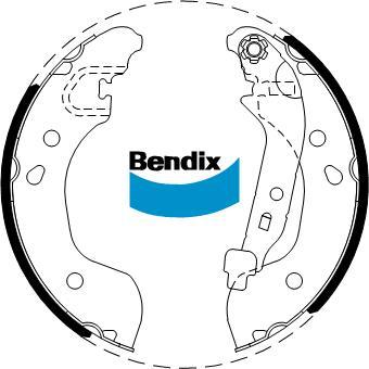 BENDIX DS1827 - Bremžu loku komplekts autodraugiem.lv