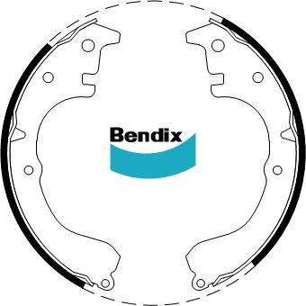 BENDIX DS2203 - Bremžu loku komplekts autodraugiem.lv