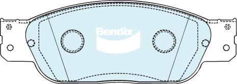 Bendix-AU 7676 GCT - Bremžu uzliku kompl., Disku bremzes autodraugiem.lv