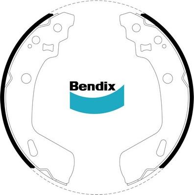 Bendix-AU BS5057 - Bremžu loku komplekts autodraugiem.lv