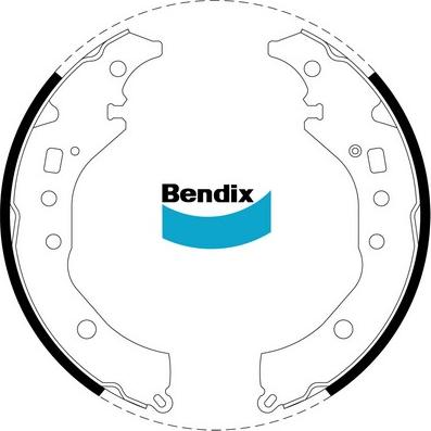 Bendix-AU BS5035 - Bremžu loku komplekts autodraugiem.lv