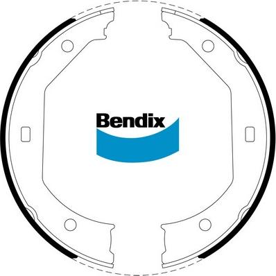 Bendix-AU BS5255 - Bremžu loku kompl., Stāvbremze autodraugiem.lv