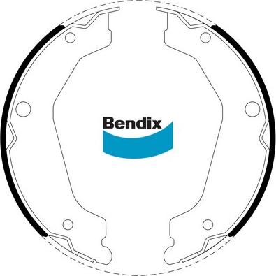 Bendix-AU BS5253 - Bremžu loku kompl., Stāvbremze autodraugiem.lv