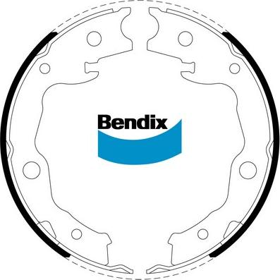 Bendix-AU BS5257 - Bremžu loku kompl., Stāvbremze autodraugiem.lv