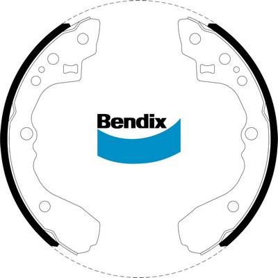 Bendix-AU BS1409 - Bremžu loku komplekts autodraugiem.lv