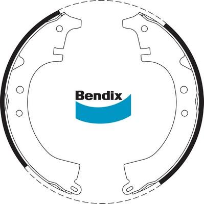 Bendix-AU BS1358 - Bremžu loku komplekts autodraugiem.lv