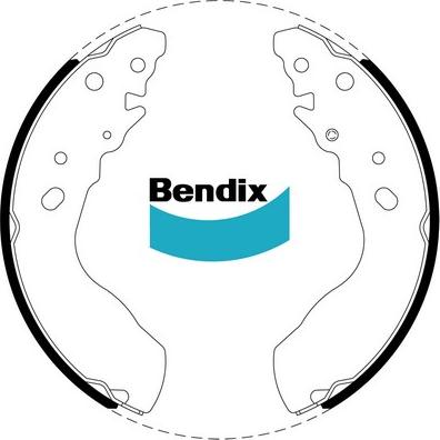 Bendix-AU BS1758 - Bremžu loku komplekts autodraugiem.lv