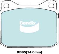 Bendix-AU DB95 GCT - Bremžu uzliku kompl., Disku bremzes autodraugiem.lv