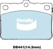 Bendix-AU DB441 GCT - Bremžu uzliku kompl., Disku bremzes autodraugiem.lv