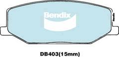 Bendix-AU DB403 GCT - Bremžu uzliku kompl., Disku bremzes autodraugiem.lv