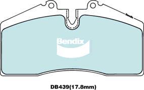 Bendix-AU DB439 HD - Bremžu uzliku kompl., Disku bremzes autodraugiem.lv