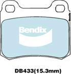 Bendix-AU DB433 EURO+ - Bremžu uzliku kompl., Disku bremzes autodraugiem.lv