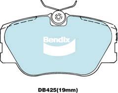 Bendix-AU DB425 EURO+ - Bremžu uzliku kompl., Disku bremzes autodraugiem.lv