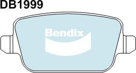 Bendix-AU DB1999 EURO+ - Bremžu uzliku kompl., Disku bremzes autodraugiem.lv