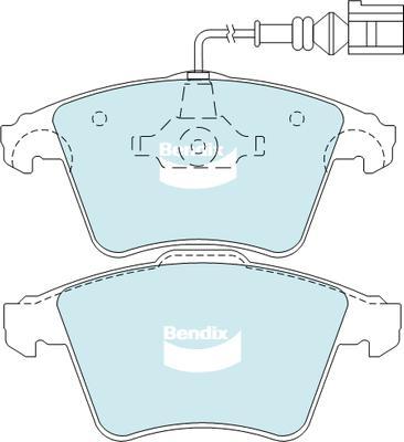 Bendix-AU DB1947 HD - Bremžu uzliku kompl., Disku bremzes autodraugiem.lv