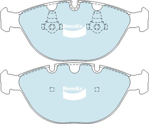 Bendix-AU DB1495 EURO+ - Bremžu uzliku kompl., Disku bremzes autodraugiem.lv