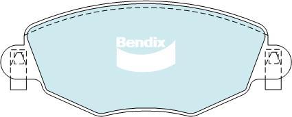 Bendix-AU DB1479 EURO+ - Bremžu uzliku kompl., Disku bremzes autodraugiem.lv