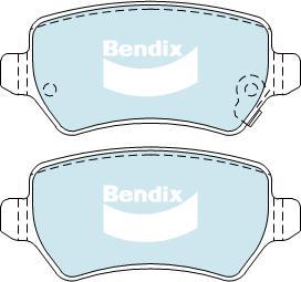 Bendix-AU DB1511 EURO+ - Bremžu uzliku kompl., Disku bremzes autodraugiem.lv