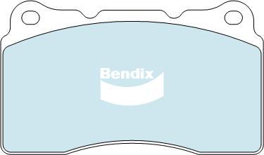 Bendix-AU DB1695 EURO+ - Bremžu uzliku kompl., Disku bremzes autodraugiem.lv