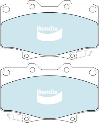 Bendix-AU DB1199 -4WD - Bremžu uzliku kompl., Disku bremzes autodraugiem.lv