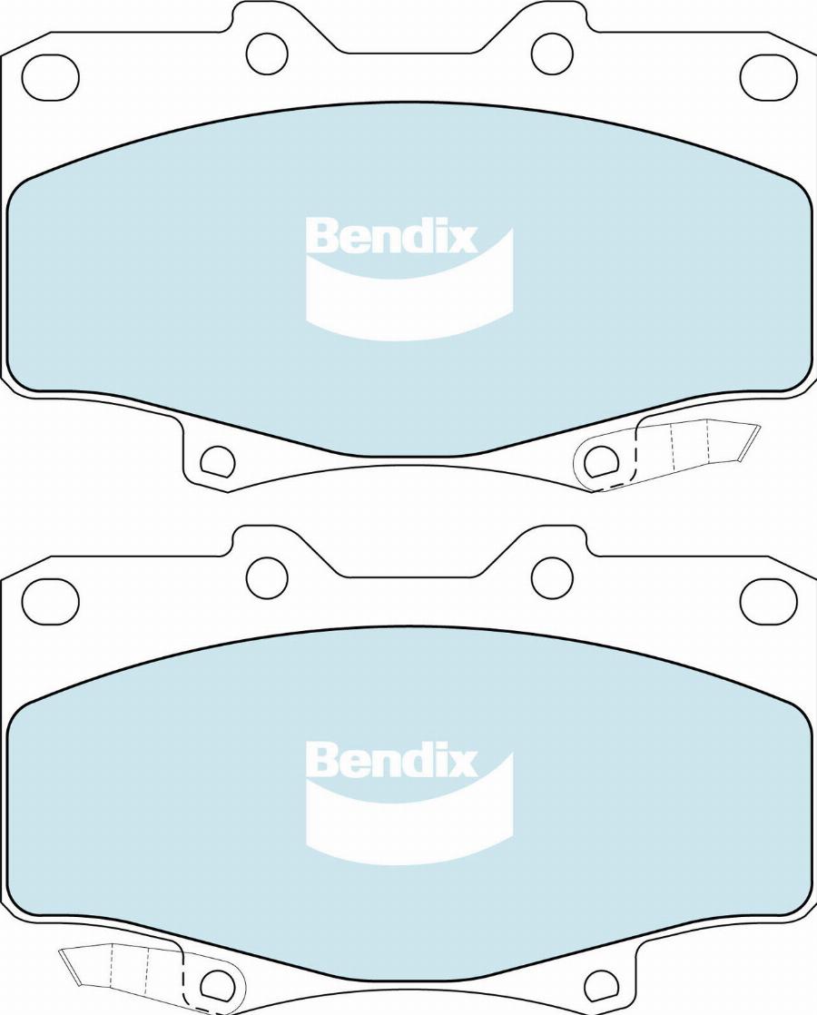 Bendix-AU DB1199 ULT4WD - Bremžu uzliku kompl., Disku bremzes autodraugiem.lv