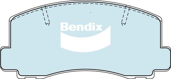 Bendix-AU DB1103 HD - Bremžu uzliku kompl., Disku bremzes autodraugiem.lv