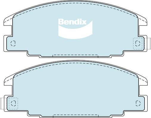 Bendix-AU DB1116 -4WD - Bremžu uzliku kompl., Disku bremzes autodraugiem.lv