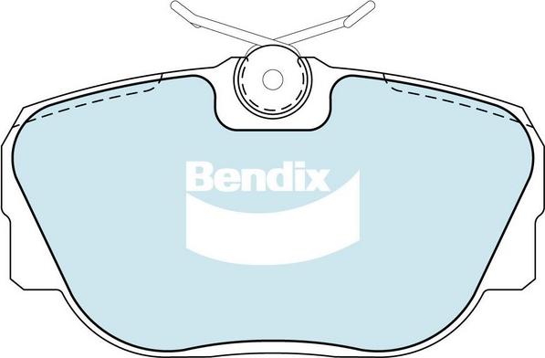 Bendix-AU DB1130 EURO+ - Bremžu uzliku kompl., Disku bremzes autodraugiem.lv
