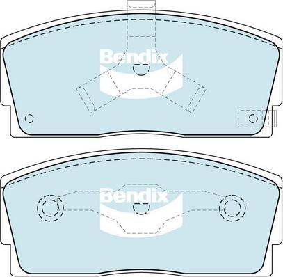 Bendix-AU DB1125 GCT - Bremžu uzliku kompl., Disku bremzes autodraugiem.lv