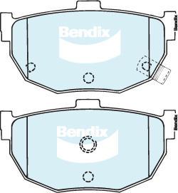 Bendix-AU DB1174 GCT - Bremžu uzliku kompl., Disku bremzes autodraugiem.lv