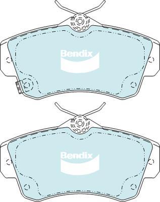 Bendix-AU DB1855 GCT - Bremžu uzliku kompl., Disku bremzes autodraugiem.lv