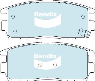 Bendix-AU DB1862 HD - Bremžu uzliku kompl., Disku bremzes autodraugiem.lv