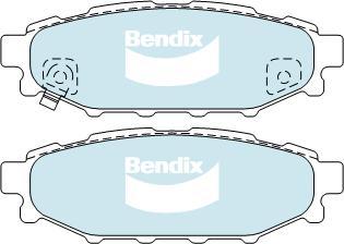 Bendix-AU DB1803 HD - Bremžu uzliku kompl., Disku bremzes autodraugiem.lv