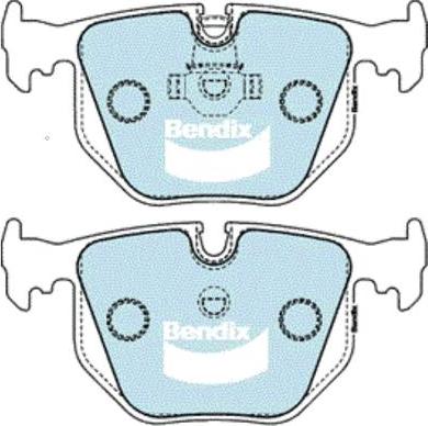 Bendix-AU DB1397 EURO+ - Bremžu uzliku kompl., Disku bremzes autodraugiem.lv