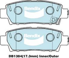 Bendix-AU DB1384 GCT - Bremžu uzliku kompl., Disku bremzes autodraugiem.lv