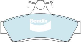 Bendix-AU DB1332 GCT - Bremžu uzliku kompl., Disku bremzes autodraugiem.lv
