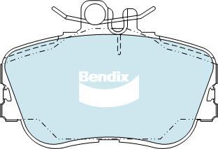 Bendix-AU DB1295 EURO+ - Bremžu uzliku kompl., Disku bremzes autodraugiem.lv