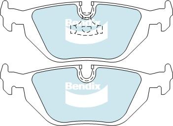 Bendix-AU DB1245 EURO+ - Bremžu uzliku kompl., Disku bremzes autodraugiem.lv