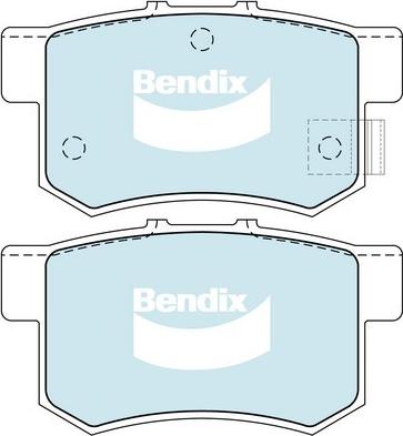 Bendix-AU DB1265 HD - Bremžu uzliku kompl., Disku bremzes autodraugiem.lv