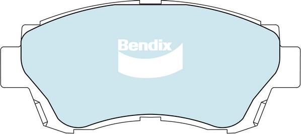 Bendix-AU DB1209 GCT - Bremžu uzliku kompl., Disku bremzes autodraugiem.lv