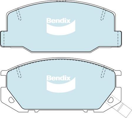 Bendix-AU DB1208 GCT - Bremžu uzliku kompl., Disku bremzes autodraugiem.lv