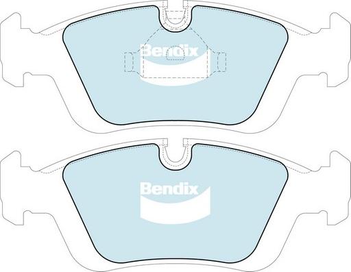 Bendix-AU DB1224 EURO+ - Bremžu uzliku kompl., Disku bremzes autodraugiem.lv